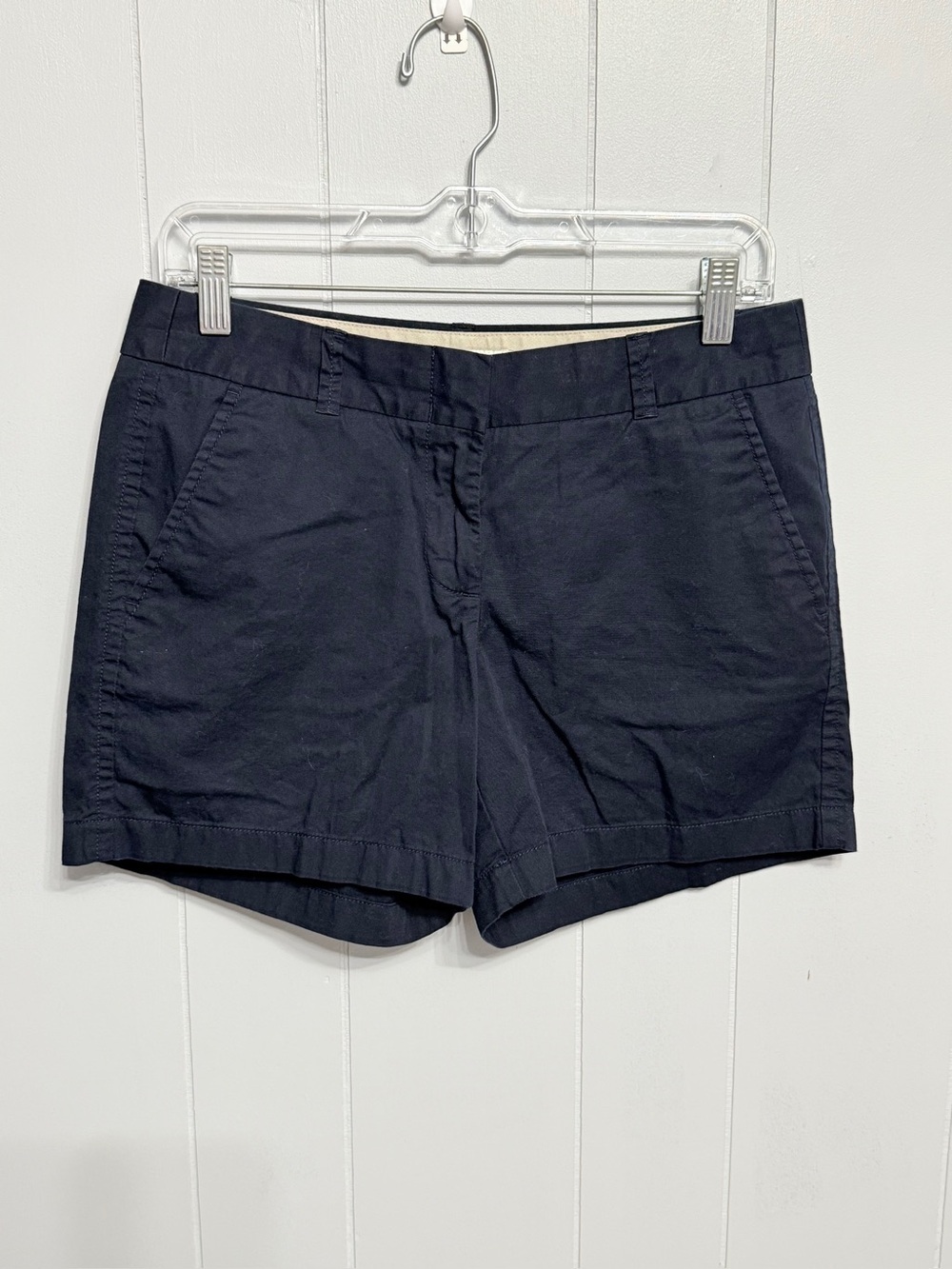 NWOT J. Crew Navy Cotton Chino Bermuda Shorts